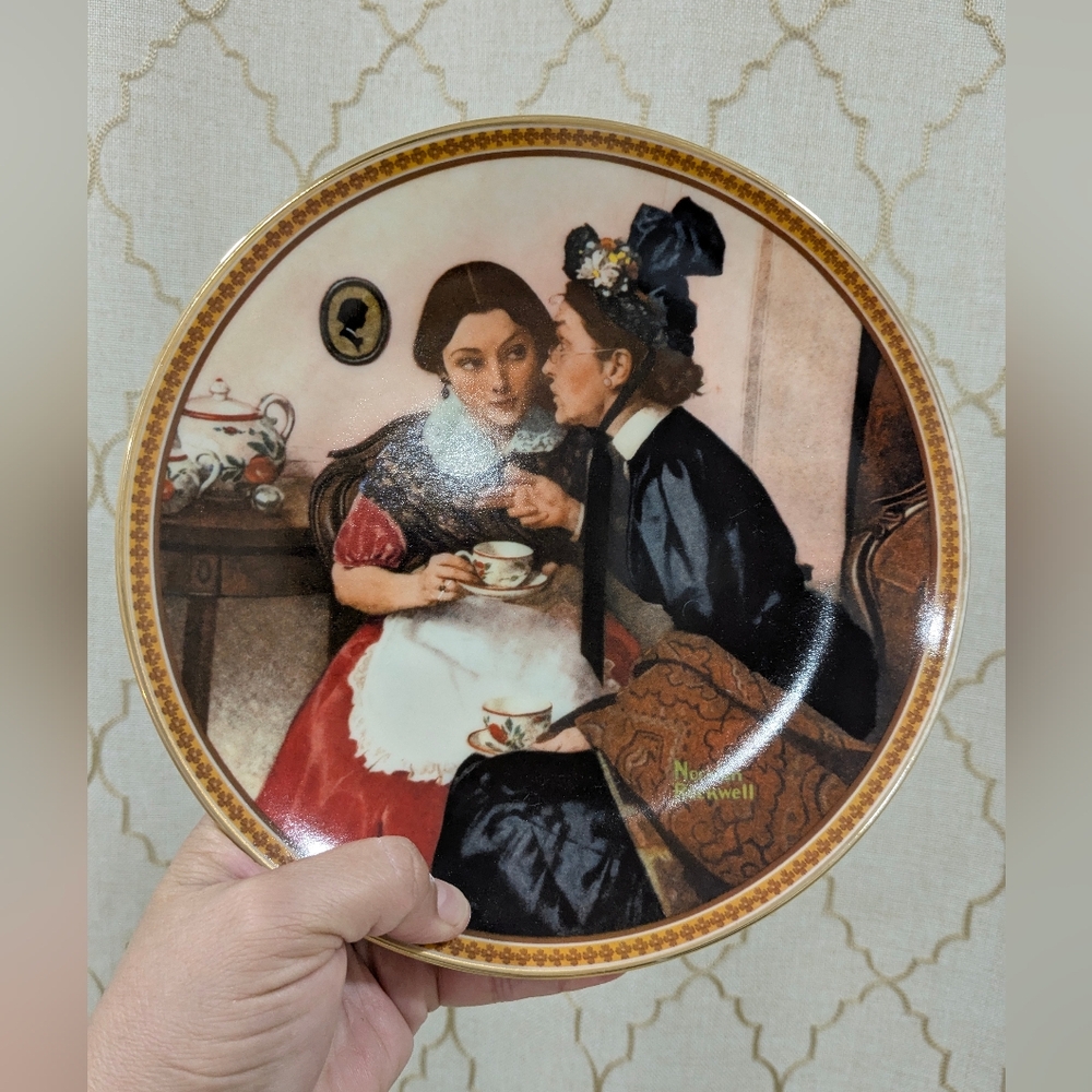 NORMAN ROCKWELL Limited Edition Decorative Plate 1983